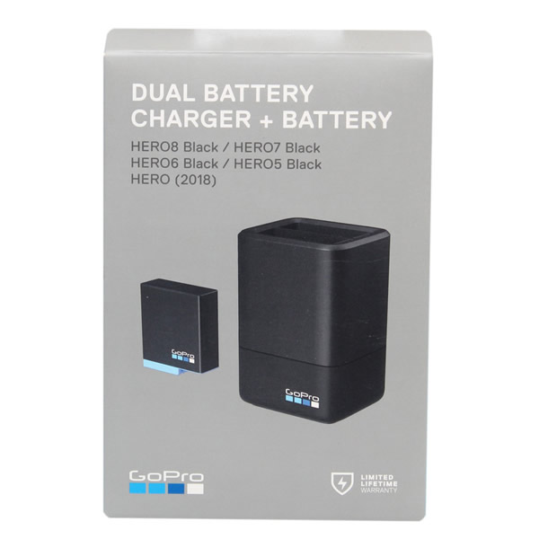 DUAL BATTERY CHARGER + BATTERY GOPRO 5,6,7 - Vista 2 ATVSTORE
