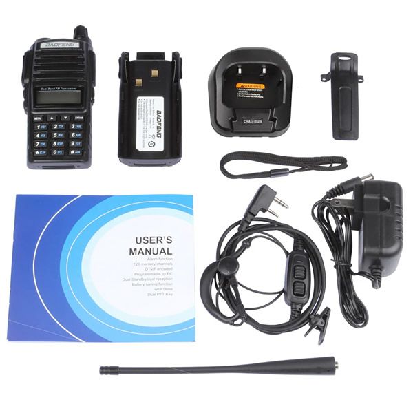 BAOFENG UV82L 8W 2000MAH DUAL PTT BANDA DUAL V/UHF 