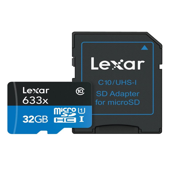 MEMORIA LEXAR MICROSD 633X/100MBS UHS-I 32GB