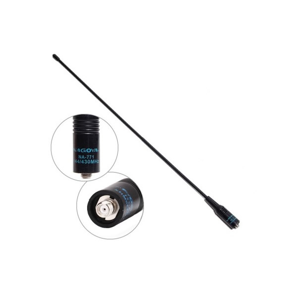ANTENA BASE NAGOYA NA-771 SMA-F(144/430MHZ/10W/50n) - Repuestos Originales ATVSTORE Perú