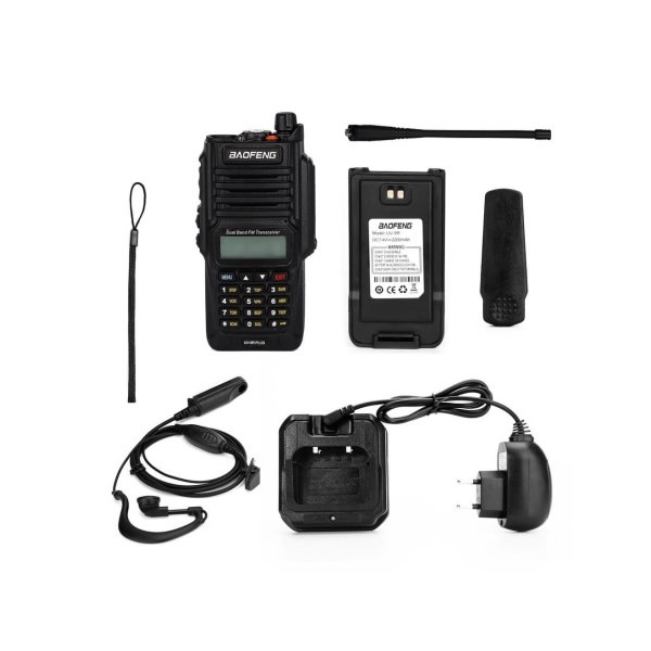 BAOFENG UV9R PLUS IP67 WATERPROOF V/UHF 8W