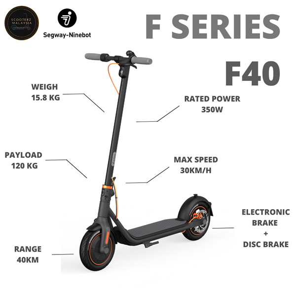 Scooters Segway Ninebot F40 - Vista 2 ATVSTORE