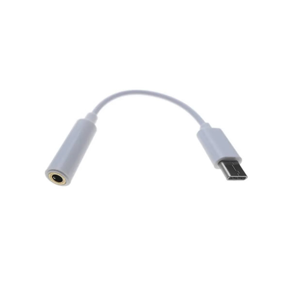 ADAPTADOR TIPO C A JACK AUDIO AUDÍFONO 3.5MM