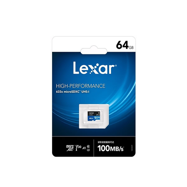 MEMORIA LEXAR MICROSD 633X/100MBS UHS-I 64GB