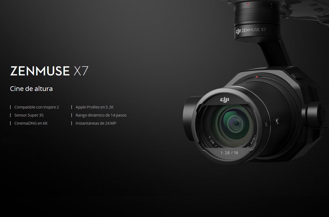 DJI ZENMUSE X7(SOLO CUERPO)