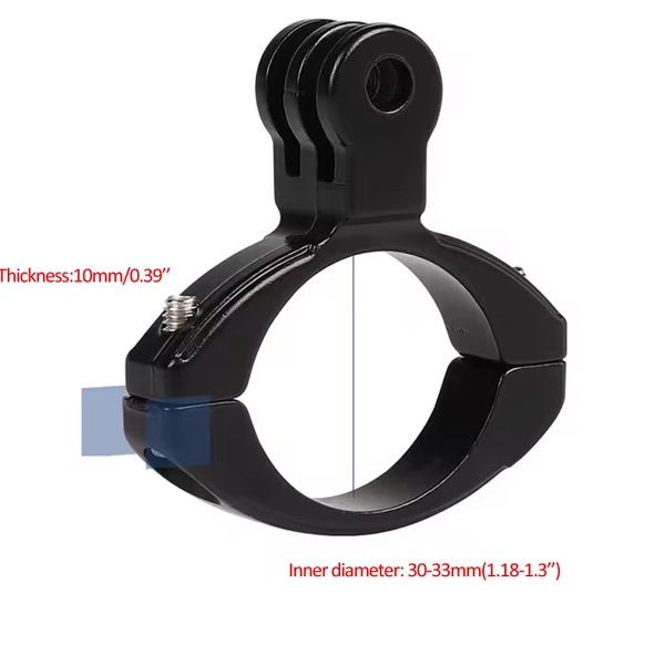 SOPORTE/MONTURA CORTA PARA TIMON 1 PARA CAMARAS GOPRO/OSMO ACTION