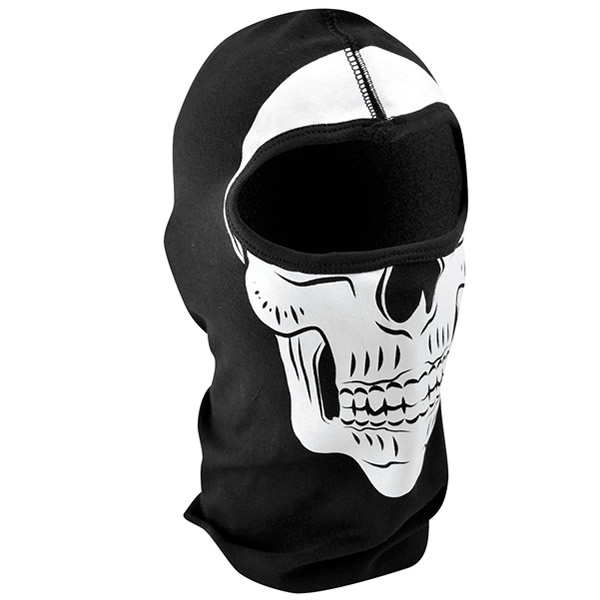 BALACLAVA NEGRA CON DISEÑO CALAVERA