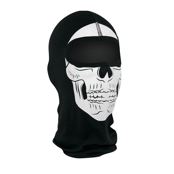 BALACLAVA NEGRA CON DISEÑO CALAVERA